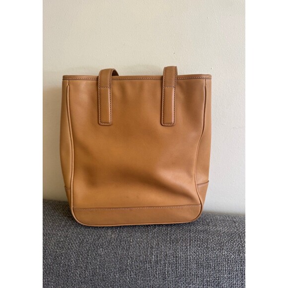 Vintage Coach 7776 Hampton Lunch Tote Tan Leather Shoulder Bag - Picture 2 of 10